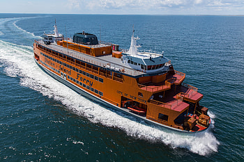 New Staten Island ferry, Unused vessel, Trained pilot, Future travel HD wallpaper