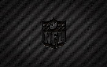 NFL carbon logo, , grunge art, carbon background, creative, NFL black logo, National Football League, NFL logo, NFL HD wallpaper
