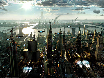 City, Sci Fi HD wallpaper