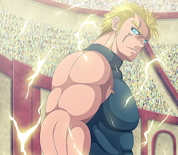 Laxus Dreyar, Fairy Tail, Vibrant art, Magical world HD wallpaper