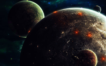 Landscape, Planets, Universe HD wallpaper
