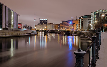 Berlin, night, TV tower, Berlin streets, Berlin cityscape, Berliner Fernsehturm, Berlin Television Tower, Germany HD wallpaper
