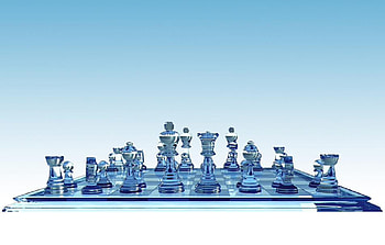 Chess game, blue, games, others, chess HD wallpaper