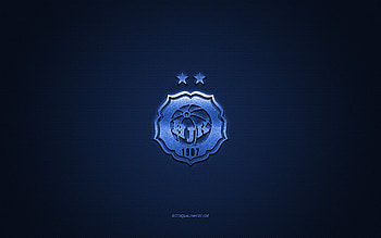 HJK Helsinki, Finnish football club, blue logo, blue carbon fiber background, Veikkausliiga, football, Helsinki, Finland, HJK Helsinki logo, Helsingin Jalkapalloklubi HD wallpaper