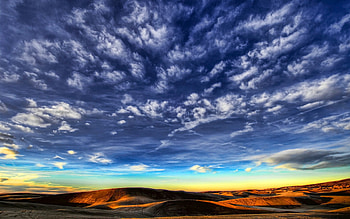 Nature's Finest, blue, finest, skies, landscape, dessert, clouds, nature, mountaisns HD wallpaper