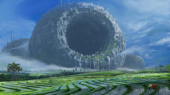 Orbital Monolith — Sci-Fi Structure, Sci Fi, Structure HD wallpaper