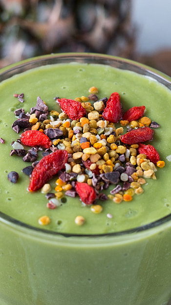 Goji Berries, Smoothie ingredients, Avocado and pineapple, Nutritious blend HD phone wallpaper