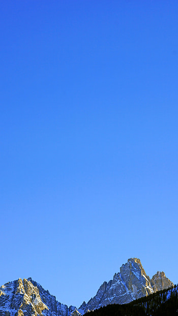 Nature, Sky, Mountains, Snow, Snow Covered, Snowbound, Slope HD phone wallpaper