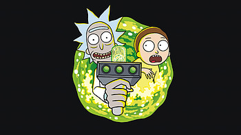 Morty Smith Rick Sanchez Black Background Rick and Morty HD wallpaper