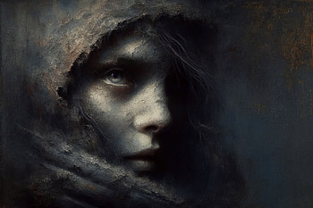 Veiled Gaze — AI Art, AI Art HD wallpaper