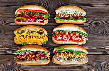 Hot dog , Background HD wallpaper