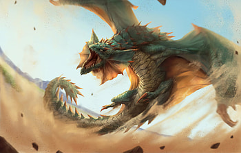 Fins Of The Desert, dragon, artist, artwork, digital-art HD wallpaper