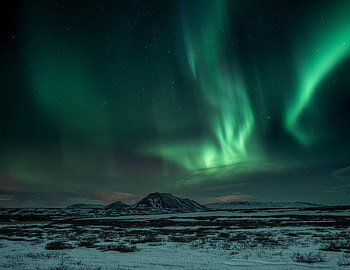 Northern Iceland Myvatn, northern-lights, sky, nature, graphy HD wallpaper