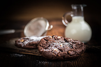 Food, Cookies, Milk, Sprinkle, Sprinkling HD wallpaper