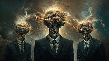 Corporate Minds: A Ultra Exploration, corporatism, surrealism, man, suit HD wallpaper