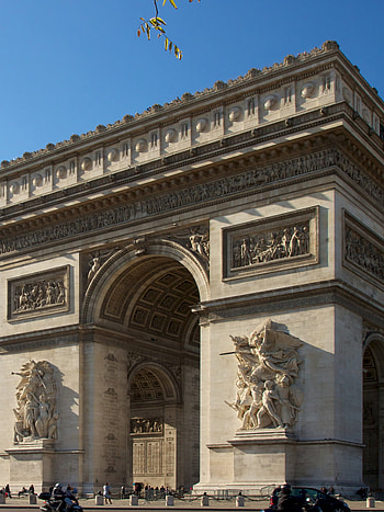 Arc de Triomphe, Man-made wonder, Iconic structure, Architectural brilliance HD phone wallpaper