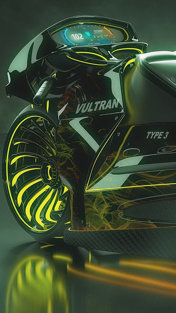 3d Bike, Big Tyres HD phone wallpaper