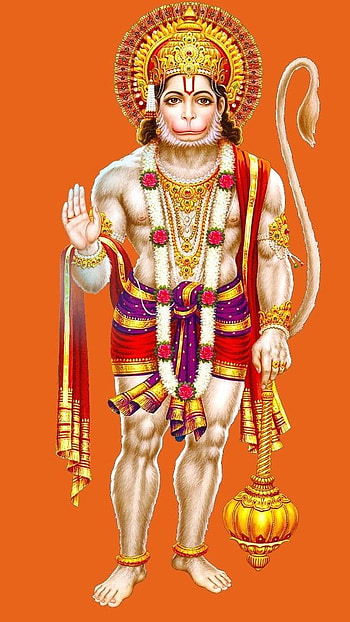 Standing hanuman HD phone wallpaper