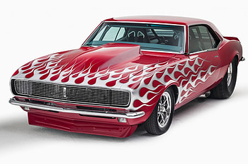 Pro Street 1968 Chevy Camaro, Bowtie, Classic, GM, Red HD wallpaper