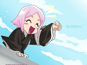 kusajishi_yachiru, girl, anime girl, yachiru, bleach, anime, kusajishi, women, sky, female HD wallpaper