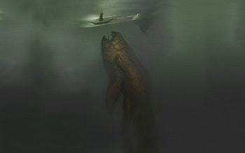 Water Creature, creature, monster, water HD wallpaper
