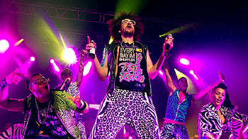 LMFAO , Vibrant visuals, Dynamic energy, Music sensation HD wallpaper