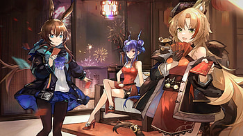 Amiya Ch'en Swire Arknights HD wallpaper