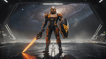 Space Knight — Galactic Sentinel, Space Marine HD wallpaper