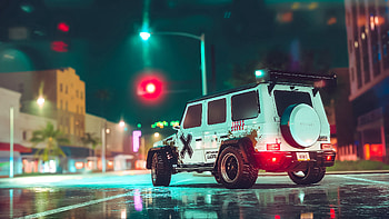 Machine, Cars, Road, Car, Asphalt, Suv, Neon HD wallpaper