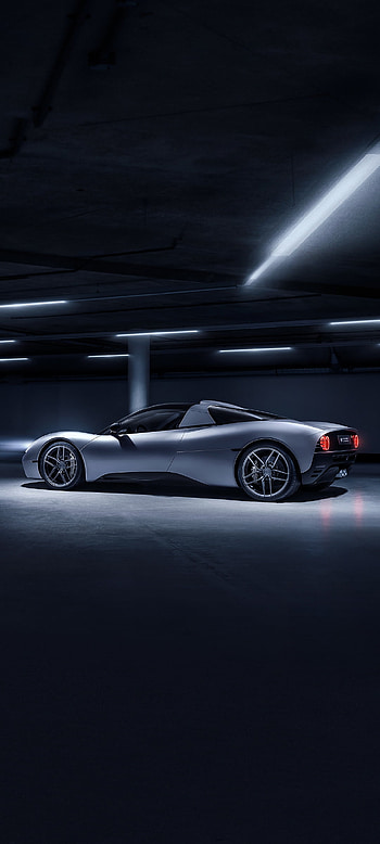 silver car, supercar, vehicle, Gordon Murray Automotive T.33 HD phone wallpaper