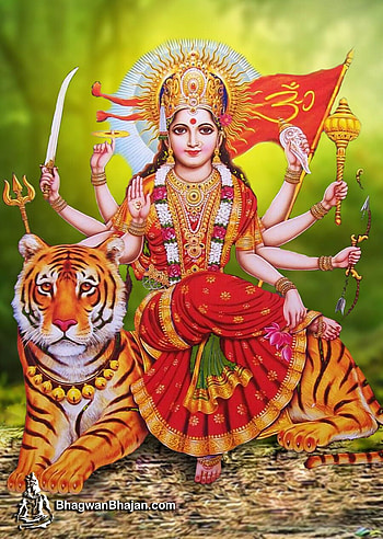 & of Maa Durga. Maa, Maa Sherawali HD phone wallpaper