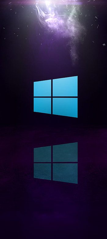 Windows 10 , blue, reflection, , design, logo, purple, technology, , microsoft HD phone wallpaper