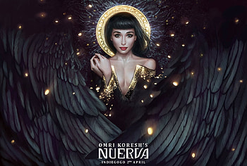 Siteraven glory, wings, black, omrikoresh, frumusete, art, angel, girl, omri koresh, fantasy HD wallpaper