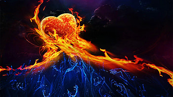 Fire And Ice Backgroun... ... HD wallpaper