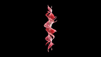 A Red And White Swirl On Black Background, oled, abstract, dark, black, artist, artwork, digital-art HD wallpaper
