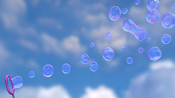 Sky, Bubbles, Miscellanea, Miscellaneous, Form, Bubble HD wallpaper