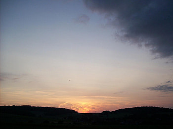 far away, away, far, sunset HD wallpaper