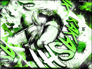 Kakashi, sword, anbu, green HD wallpaper
