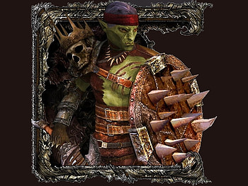 orc king, orc, 3d, fantasy, king, weapon, creature, dark HD wallpaper