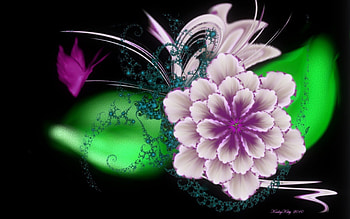 ✰Fractal Bouquet in Spring✰, colorful, tools, bouquet, fractal art, cute, colors, digital art, spring, butterfly, petals, fractal manipulation, butterfly designs, wings, sweet, digital painting, florals, beautiful, air brush, pollen, leaves, pretty, love, cool, flowers, lovely HD wallpaper