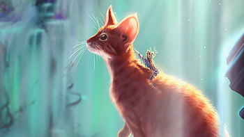 Cat Rider , cat, artist, artwork, digital-art, artstation HD wallpaper