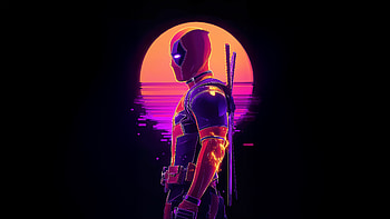 Deadpool Ready To Strike, deadpool, superheroes, artwork, art, digital-art, ai HD wallpaper
