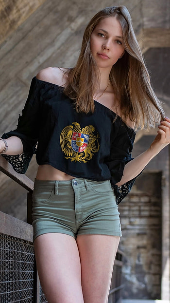 Coat of arms, mini-jeans, beautiful, pretty, armenia, cute, olive-green-jeans HD phone wallpaper