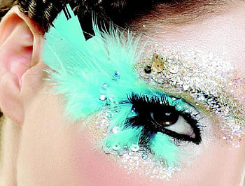 eye makeup, eyebrow, makeup, design, feathers, eyeshade, art, beautiful, nice, artistic, lashes, pretty, fantastic, stare, eyeliner, lovely, brow HD wallpaper