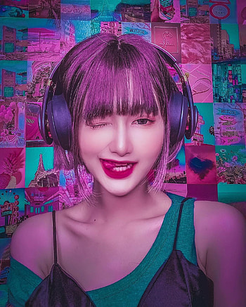 Kameaam, lip, pink HD phone wallpaper