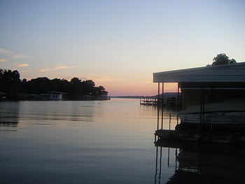 Serene Lake, grand lake, beautiful, oklahoma, lake, sunset, serence, ghost776 HD wallpaper