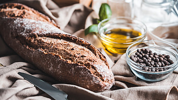 Bread and oil, Artistic food ry, , Tasteful combination HD wallpaper