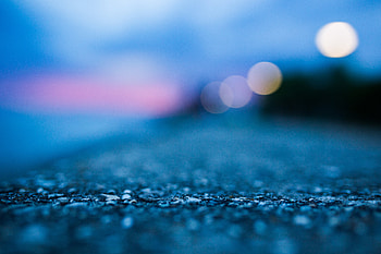 Abstract Blue Concrete Ground Macro, abstract, macro, bokeh-effect, blur HD wallpaper