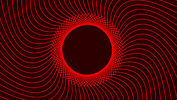 Red Spiral Circle HD wallpaper