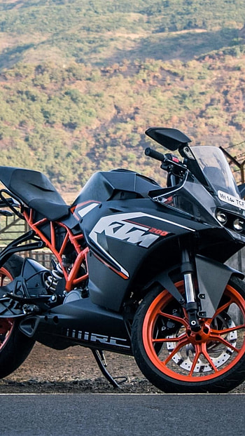 Ktm Rc 200, Black, KTM HD phone wallpaper
